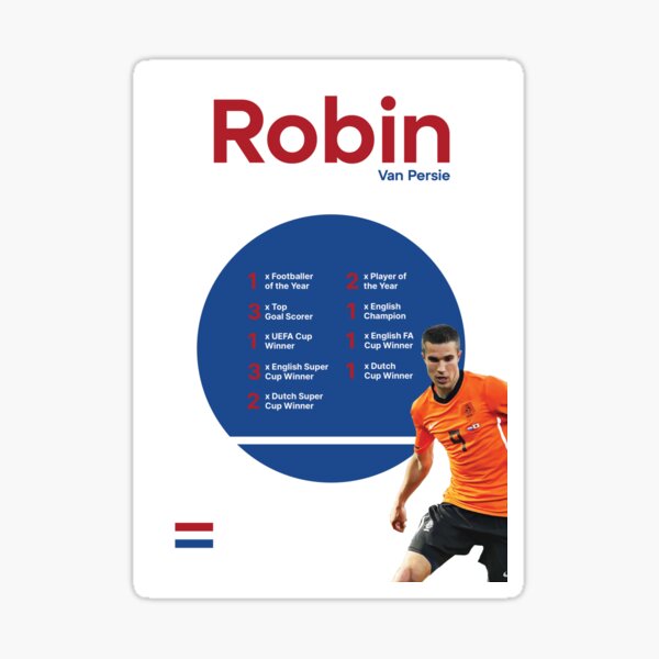Robin van Persie's retro Netherlands kit