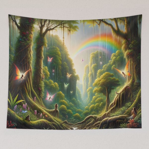 Item preview, Rainbow Rainforest designed and sold by NeatSplash.