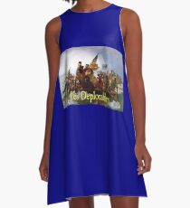 Les Deplorables Crossing the Delaware A-Line Dress