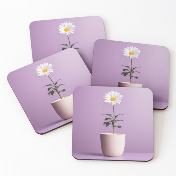 Item preview, Minimalist Purple Daisy in a Pot designed and sold by BloomPattern.