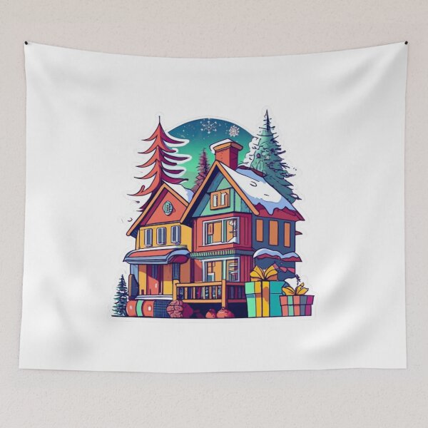 Item preview, Dreaming of Winter In A Small Town Sticker, designed and sold by pandk25.