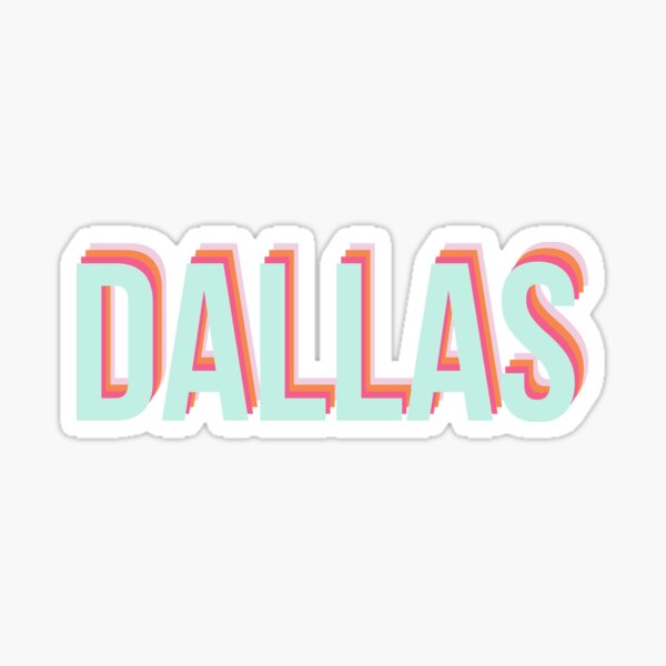 RETRO DALLAS Sticker