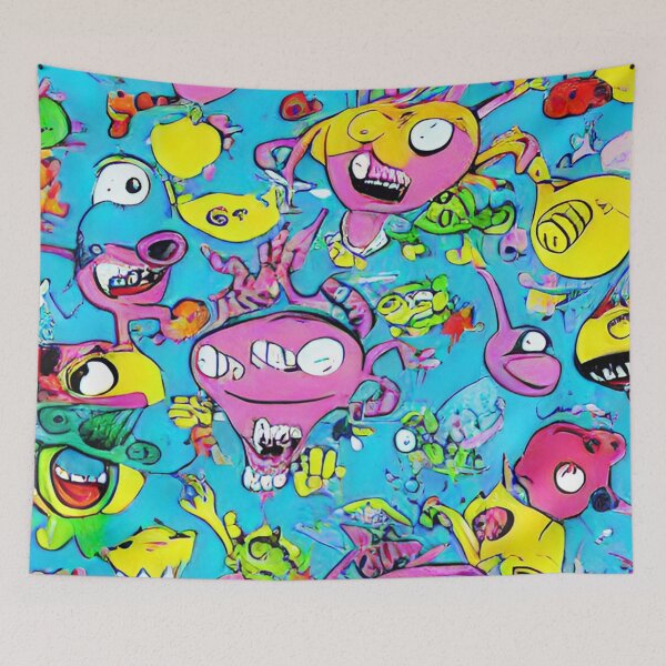 Item preview, alienlove 32 good mood lucky funny skull designed and sold by alienlove-8.