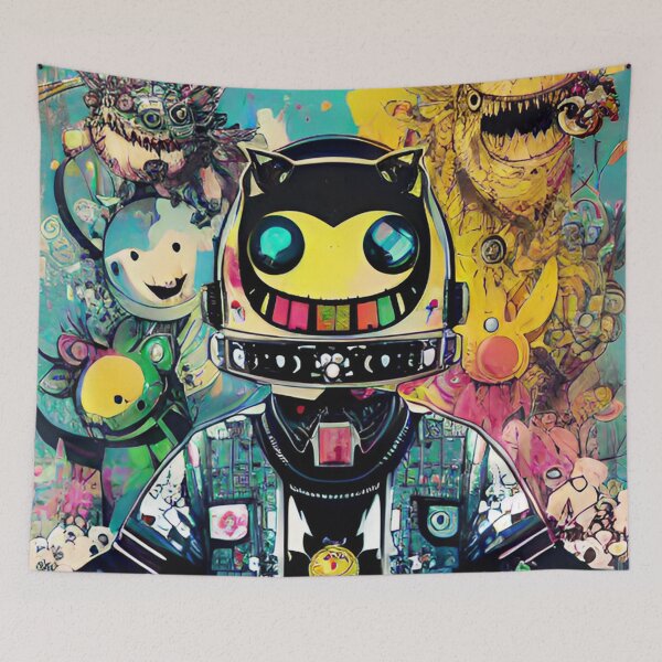 Item preview, alienlove 33 good mood lucky funny skull designed and sold by alienlove-8.