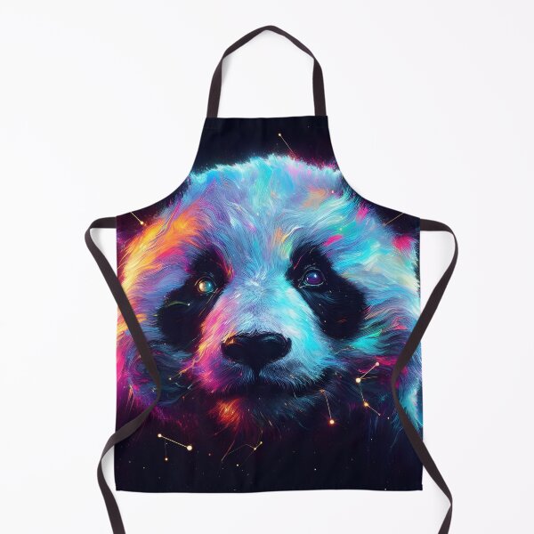 Item preview, Celestial Panda: Neon Dreams in Cosmic Cosmos designed and sold by javaoverride.