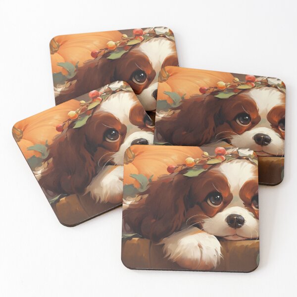 Aperçu de l'œuvre Cavalier King Charles Spaniel Halloween art créée et vendue par PetsArt.