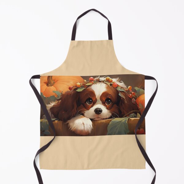 Item preview, Cavalier King Charles Spaniel Halloween art designed and sold by PetsArt.