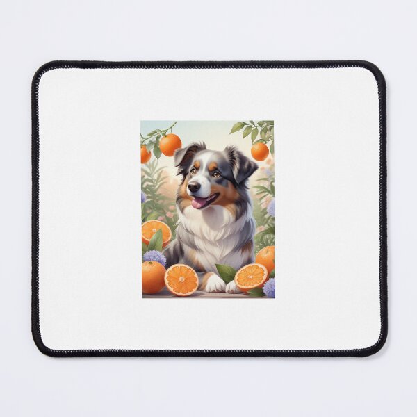 Item preview, Kawaii Australian Shepherd Eating Clementines designed and sold by btcethnft.