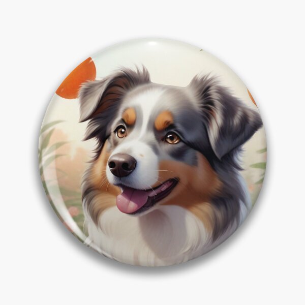 Item preview, Kawaii Australian Shepherd Eating Clementines  designed and sold by btcethnft.