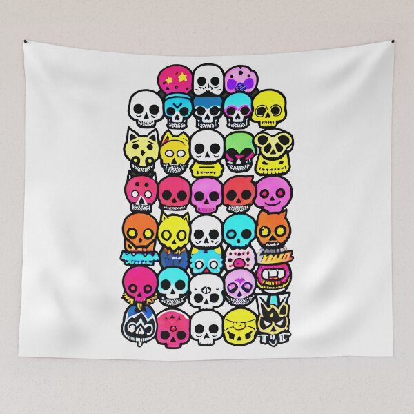 Item preview, alienlove 34 good mood lucky funny skull designed and sold by alienlove-8.