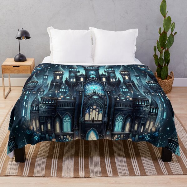 Item preview, Magical Blue Castle Pattern designed and sold by NeatSplash.