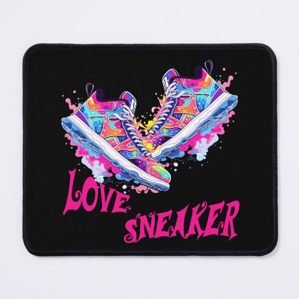 Item preview, Colorful Love sneakers - cool street sneakers designed and sold by WallGemsArt.