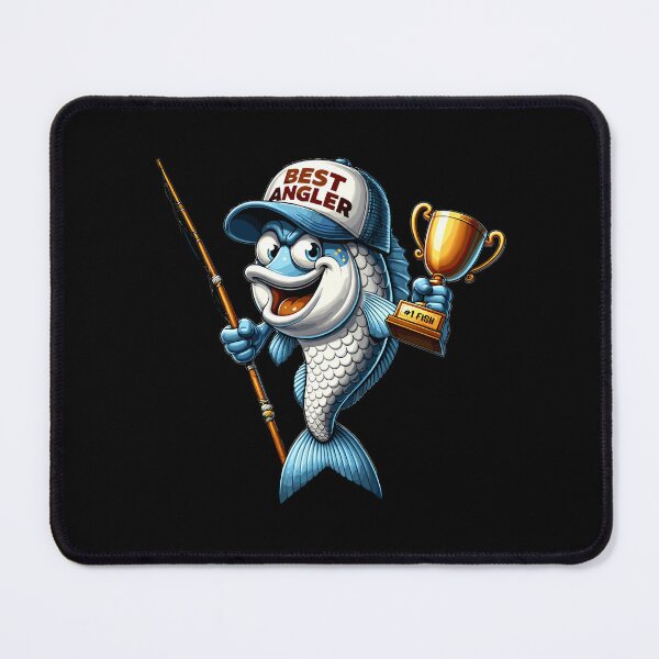 Item preview, Best Angler Cartoon Fish Comical Marine Illustration designed and sold by ElLocoMus.
