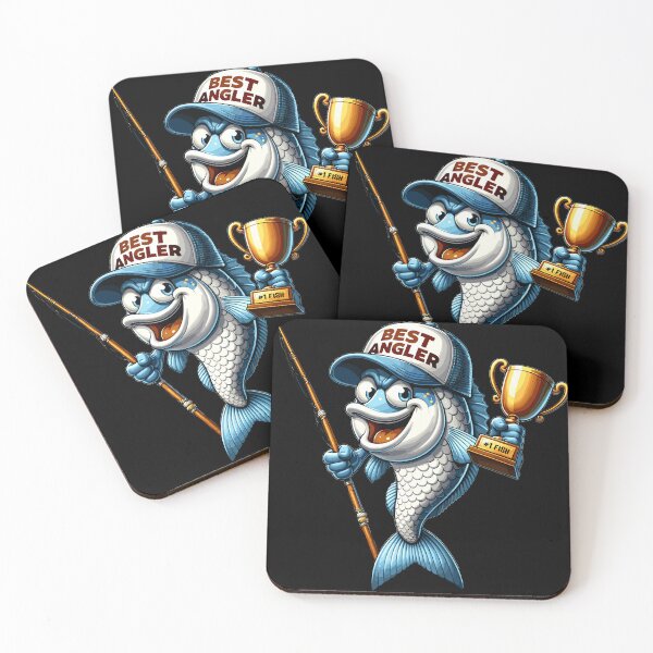 Item preview, Best Angler Cartoon Fish Comical Marine Illustration designed and sold by ElLocoMus.