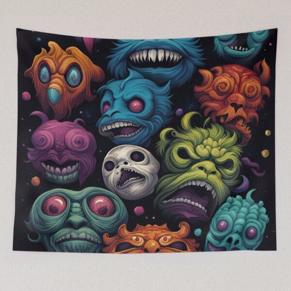 Item preview, alienlove 35 good mood lucky funny skull designed and sold by alienlove-8.