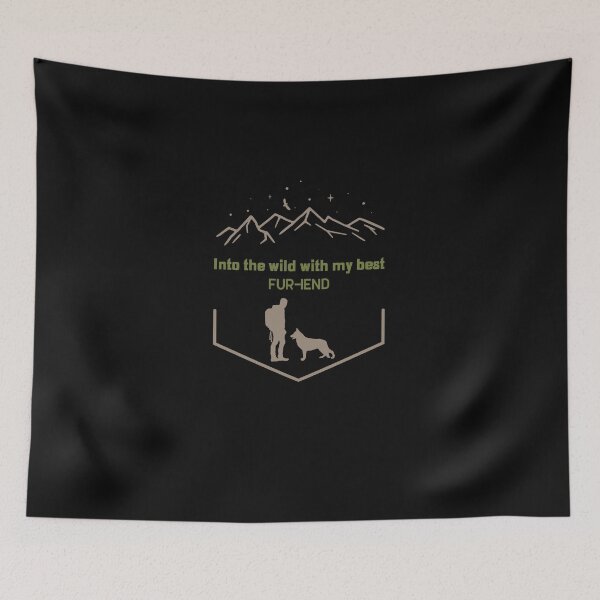 Item preview, Hiking With my Furry Friend Hiking mountains Dog adventure Best friend  designed and sold by OliveAndSnow.