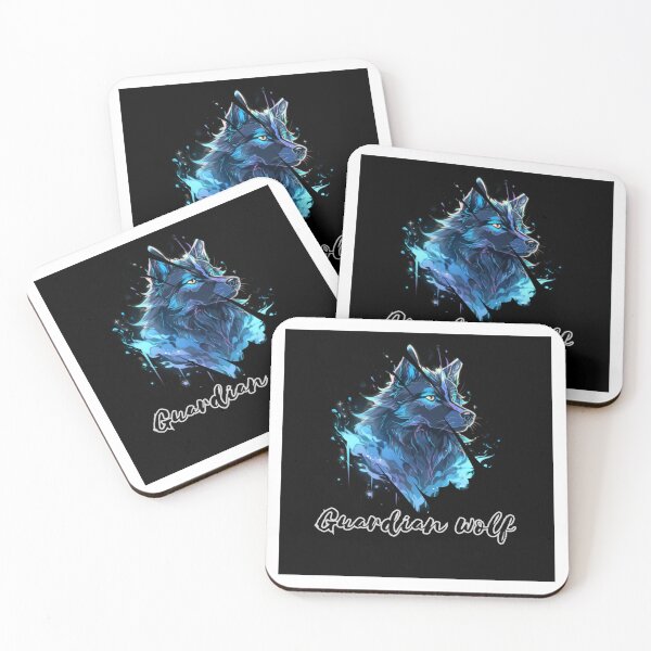 Item preview, Blue Wolfdog Watercolour Decor Pattern designed and sold by Sitred123.