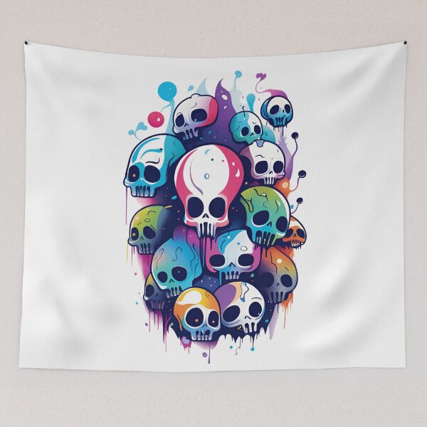 Item preview, alienlove 37 good mood lucky funny skull designed and sold by alienlove-8.