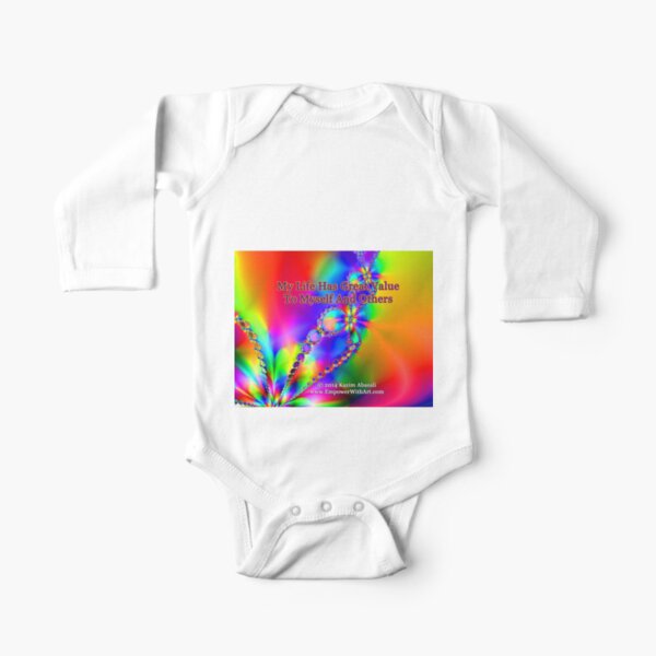 My Life Has Great Value To Myself An Others Long Sleeve Baby One-Piece