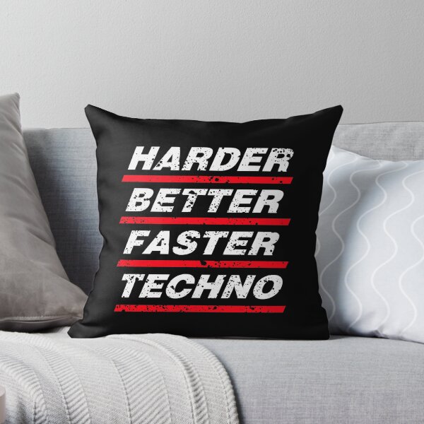 Harder Better Faster Techno #1 Dekokissen