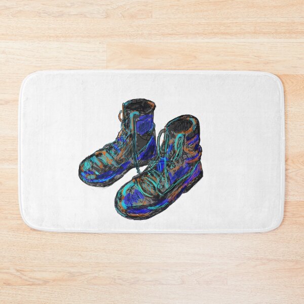 Item preview, Black and colorful army boots designed and sold by SHARON NAKAR.