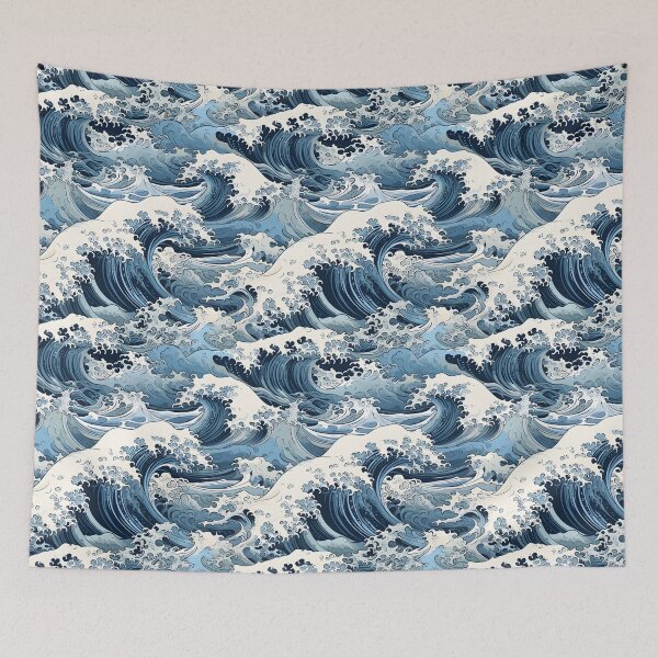 Item preview, Harmony of the Waves: Japanese Traditional Patterns No.1 designed and sold by Laerguldir.