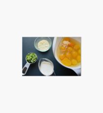 Quiche Ingredients Art Board