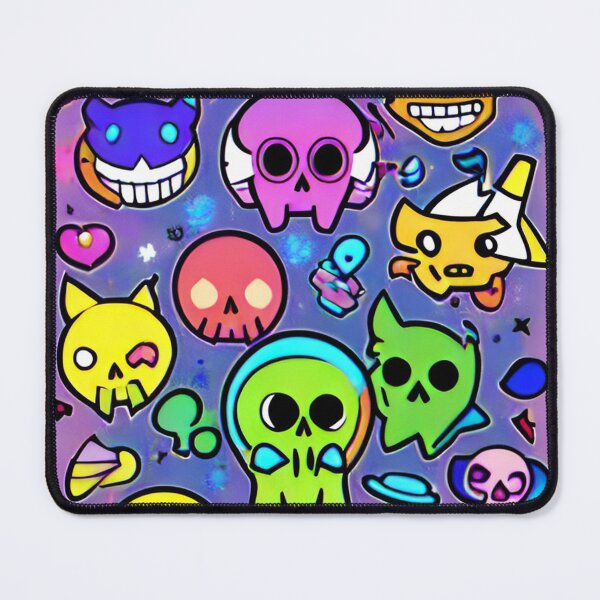 Artikelvorschau, alienlove 39 good mood lucky funny skull entworfen und verkauft von alienlove-8.