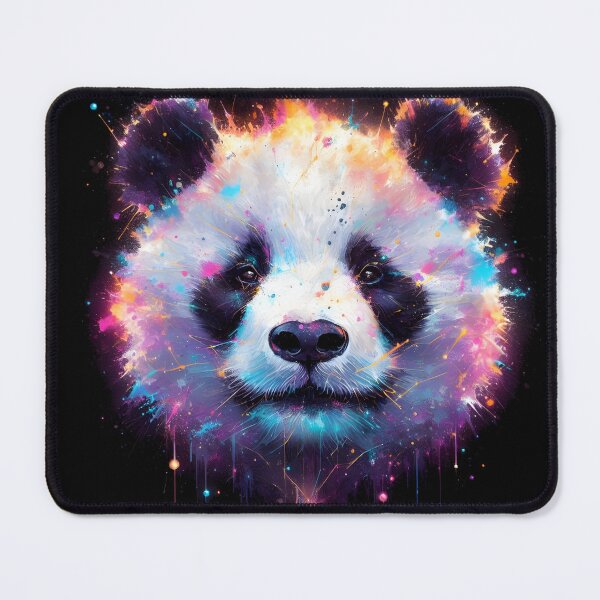 Item preview, Luminous Panda Constellations: Neon Nebula Dreams designed and sold by javaoverride.