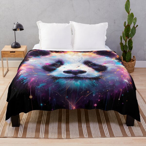 Item preview, Luminous Panda Constellations: Neon Nebula Dreams designed and sold by javaoverride.
