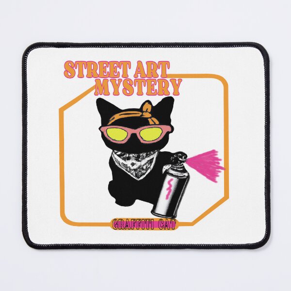 Item preview, Graffiti cat street art mystery designed and sold by Eolithic.