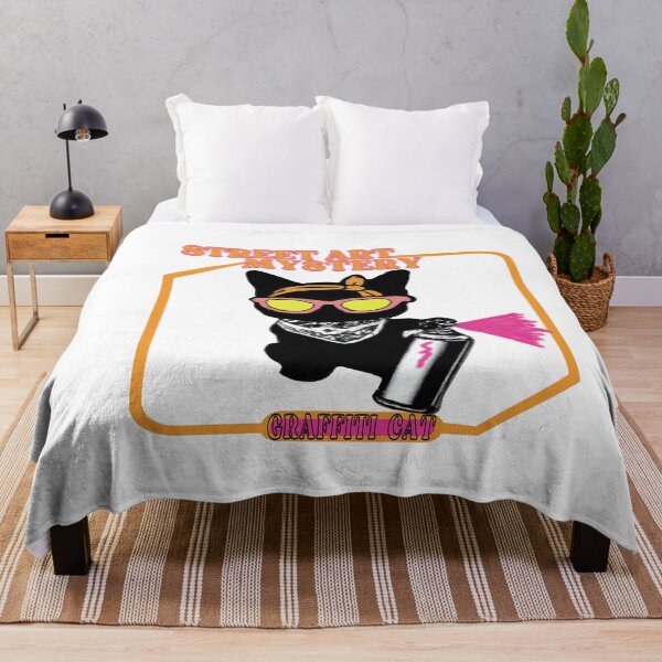 Item preview, Graffiti cat street art mystery designed and sold by Eolithic.
