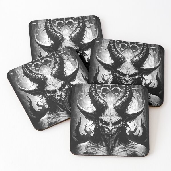 Item preview, Gothic 666 Satan Occult creepy manga style devil satanic designed and sold by The Deep Studio.