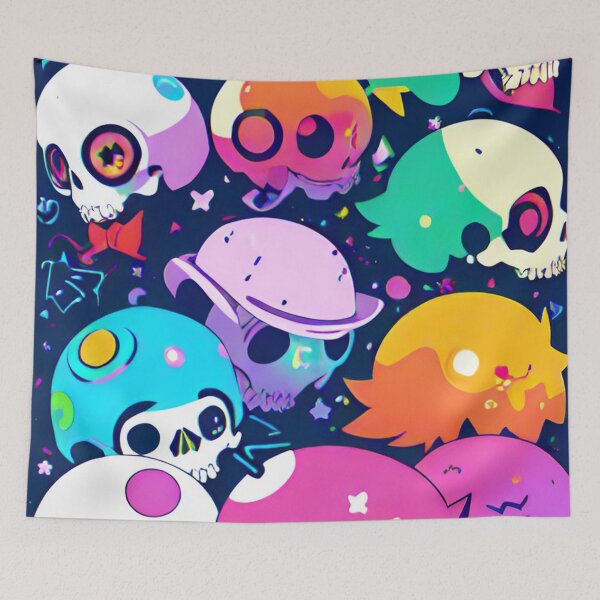 Item preview, alienlove 41 good mood lucky funny skull designed and sold by alienlove-8.