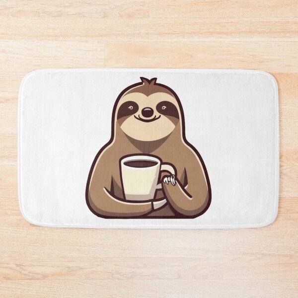 Item preview, Sloth drinking coffee designed and sold by PawelNature.
