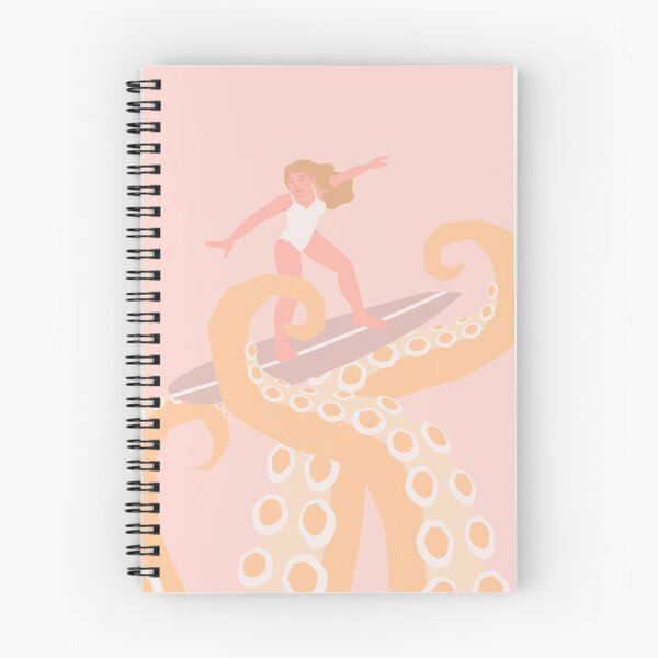 Item preview, Woman Surfing on Octopus Legs designed and sold by Shaka-Surf-Tees.
