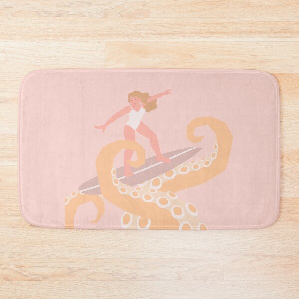 Item preview, Woman Surfing on Octopus Legs designed and sold by Shaka-Surf-Tees.