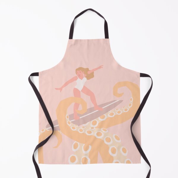 Item preview, Woman Surfing on Octopus Legs designed and sold by Shaka-Surf-Tees.