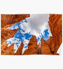 Hoodoos from bottom Poster