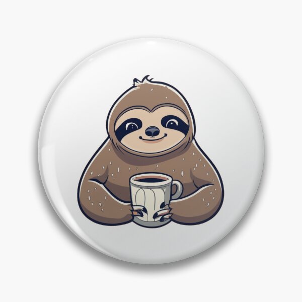 Item preview, Sloth drinking coffee designed and sold by PawelNature.
