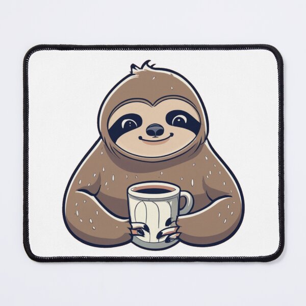 Item preview, Sloth drinking coffee designed and sold by PawelNature.