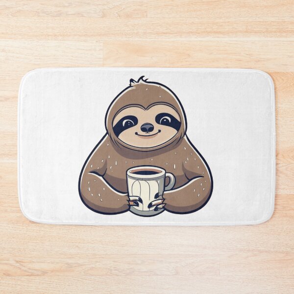 Item preview, Sloth drinking coffee designed and sold by PawelNature.