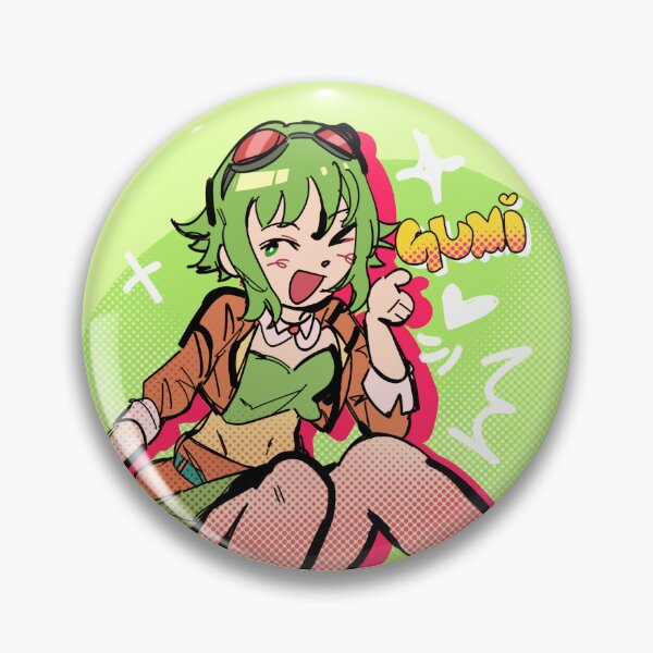 Item preview, VOCALOID GUMI BADGE designed and sold by wickedsp00n.