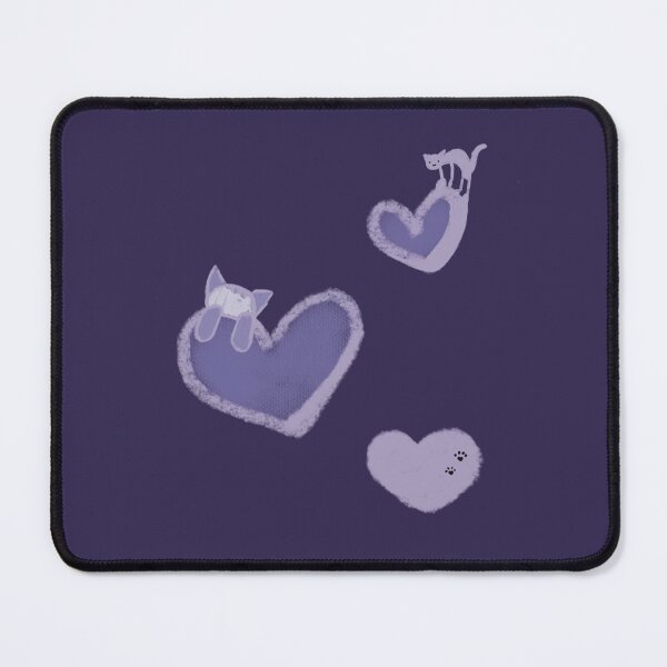 Item preview, Kitty hearts (purple) designed and sold by frostbatattak.