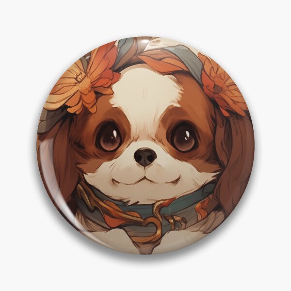 Item preview, Cavalier King Charles Spaniel Halloween art designed and sold by PetsArt.