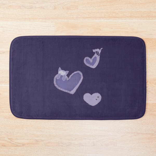 Item preview, Kitty hearts (purple) designed and sold by frostbatattak.
