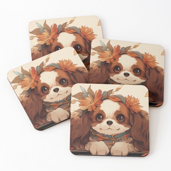 Aperçu de l'œuvre Cavalier King Charles Spaniel Halloween art créée et vendue par PetsArt.