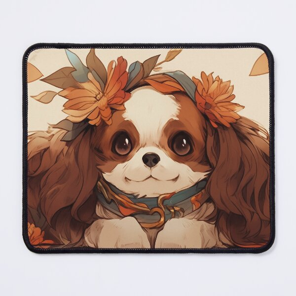 Item preview, Cavalier King Charles Spaniel Halloween art designed and sold by PetsArt.
