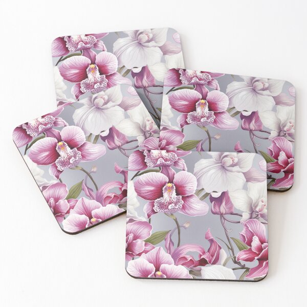 Item preview, Orchid pair in a tranquil Zen garden, a serene meditation. designed and sold by StrawberryJolly.