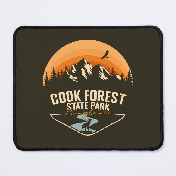 Item preview, Cook Forest State Park Pennsylvania - PA Retro Vintage Sunset Badge designed and sold by mountainfad.